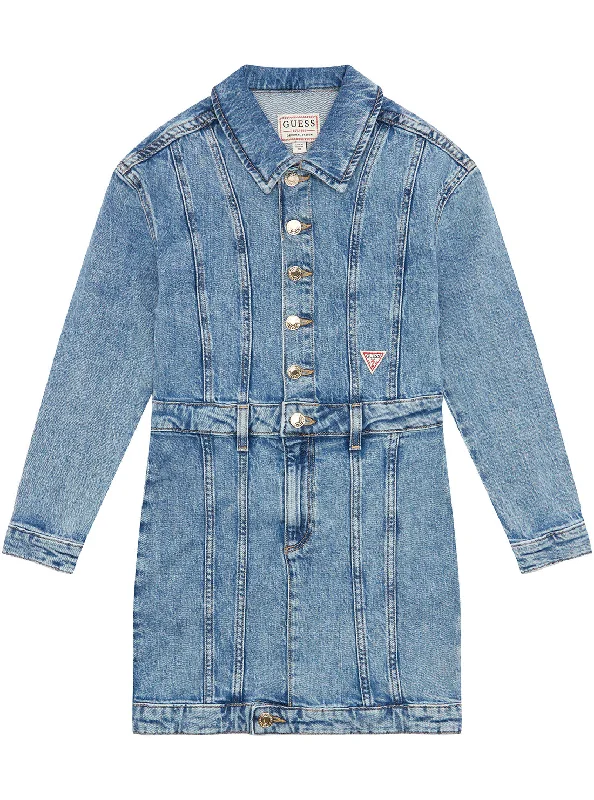 Women's Clothing For Casual Outings Effortless Style, Endless Impact Blue Denim Stretch Dress (7-16) Women's Clothing For Casual Outings Effortless Style, Endless Impact Blue Denim Stretch Dress (7-16)