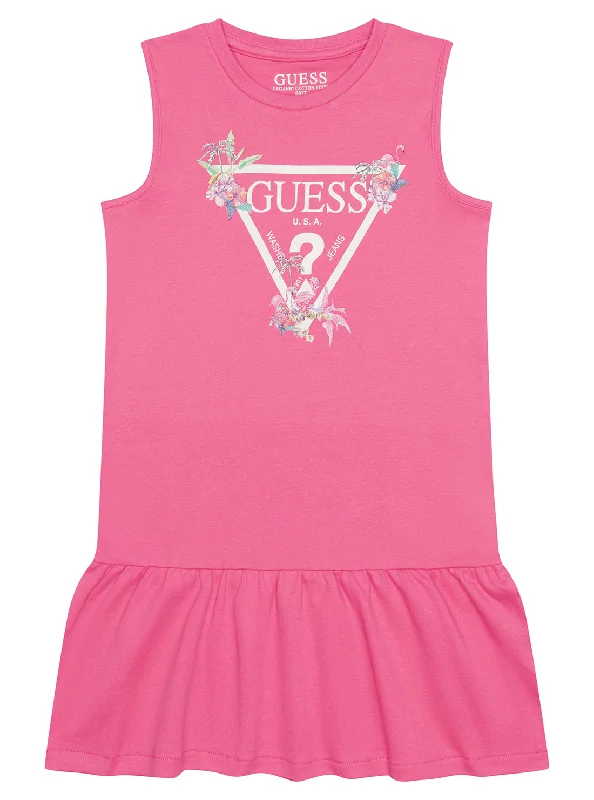 Women's High-Fashion Clothes Sustainable Fashion Extravaganza Bright Pink Sleeveless Dress (2-7) Women's High-Fashion Clothes Sustainable Fashion Extravaganza Bright Pink Sleeveless Dress (2-7)