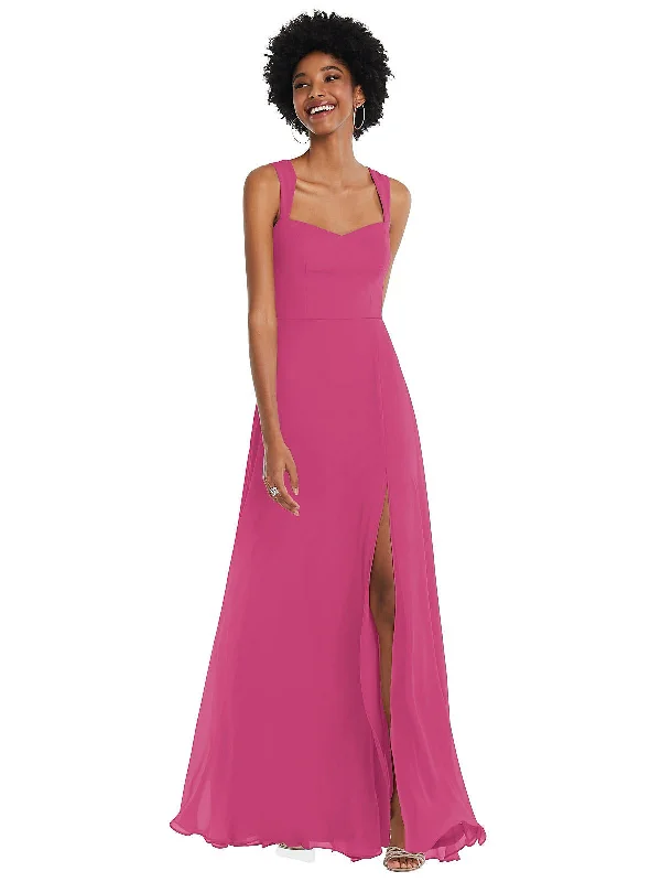 Women's Comfortable Lounge Garments Sporty Fashion Offers Contoured Wide Strap Sweetheart Maxi Dress Women's Comfortable Lounge Garments Sporty Fashion Offers Contoured Wide Strap Sweetheart Maxi Dress
