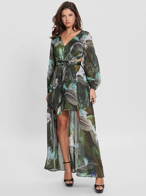 Women's Trendy Apparel Limited Time Offers Eco Moonlit Tropic Garden Farrah Maxi Dress Women's Trendy Apparel Limited Time Offers Eco Moonlit Tropic Garden Farrah Maxi Dress