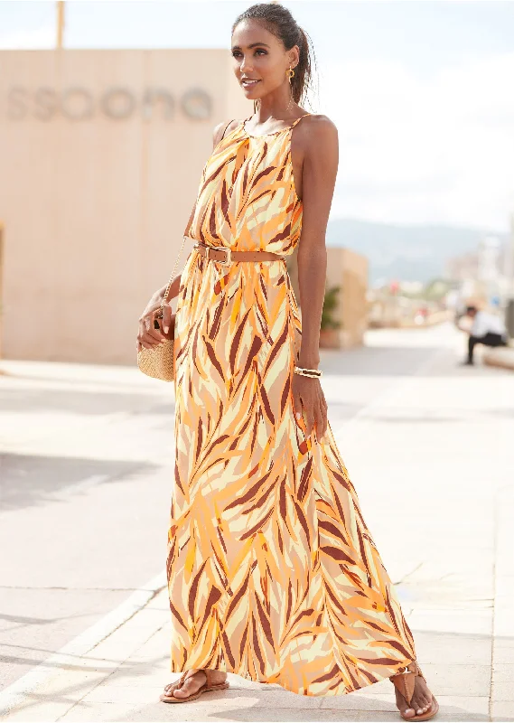 Women's Clothing With Trendy Designs The Latest Fashion Trends Sleeveless Maxi Dress - Cream Multi Women's Clothing With Trendy Designs The Latest Fashion Trends Sleeveless Maxi Dress - Cream Multi