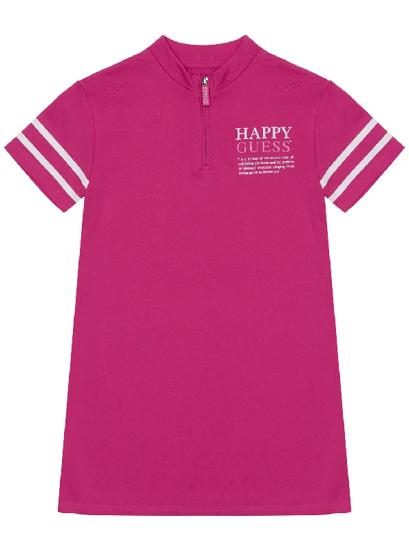 Women's High-Fashion Apparel Sustainable Fashion Extravaganza Bright Pink French Terry Short Sleeve Dress (8-16) Women's High-Fashion Apparel Sustainable Fashion Extravaganza Bright Pink French Terry Short Sleeve Dress (8-16)