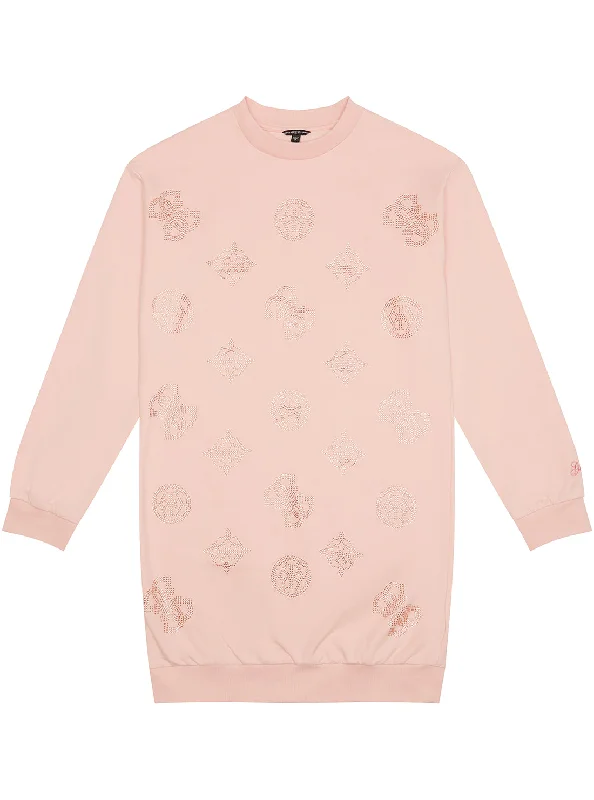 Women's Professional Clothes The Latest Fashion Trends Light Coral French Terry Dress (7-16) Women's Professional Clothes The Latest Fashion Trends Light Coral French Terry Dress (7-16)