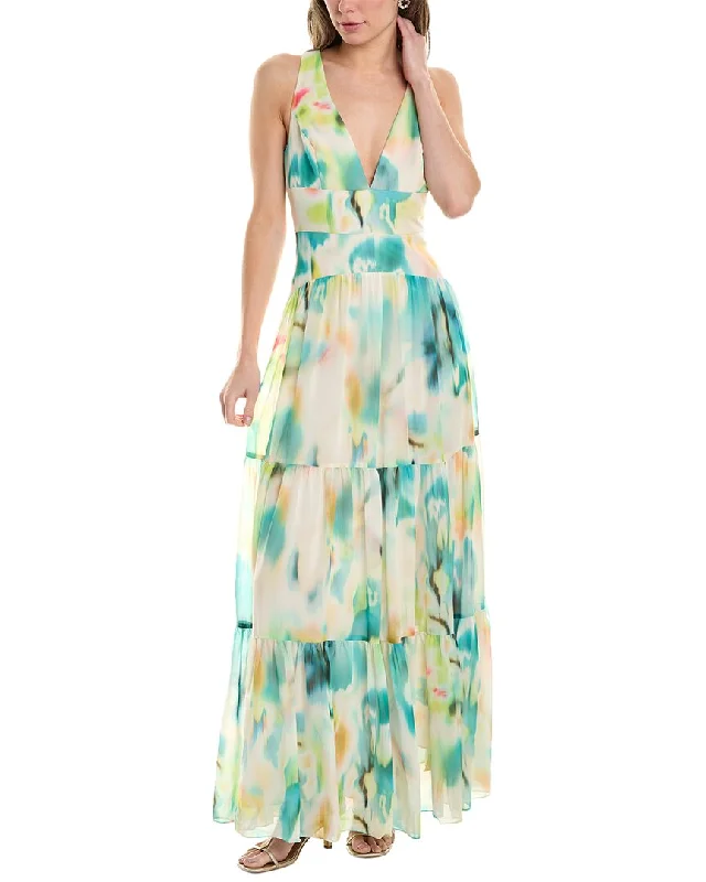 Women's Resort Apparel Holiday Glam Liv Foster Chiffon Tiered Gown