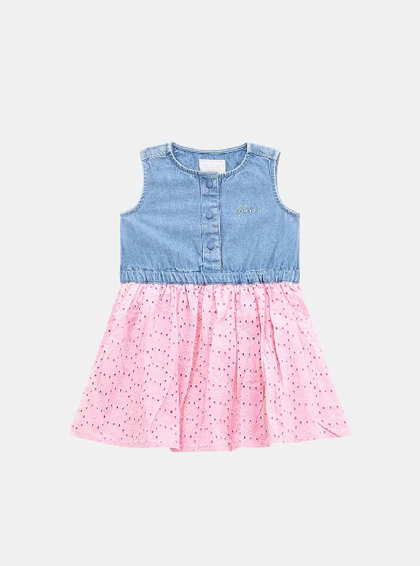 High-Fashion Women's Clothing Special Offer For You Pink Denim Short Sleeve Dress (2-7) High-Fashion Women's Clothing Special Offer For You Pink Denim Short Sleeve Dress (2-7)