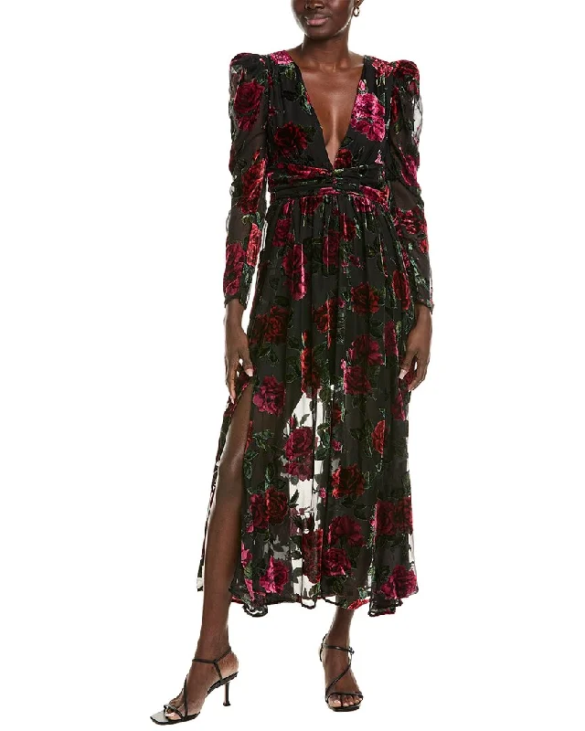 Vintage-Inspired Garments Classic Modern Offers Rachel Parcell Burnout Velvet Midi Dress Vintage-Inspired Garments Classic Modern Offers Rachel Parcell Burnout Velvet Midi Dress