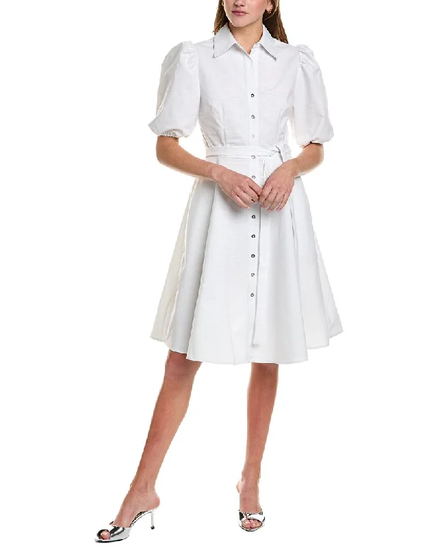 Women's Work Outfit Polished Style Deals Sharagano Starlight Venice Shirtdress