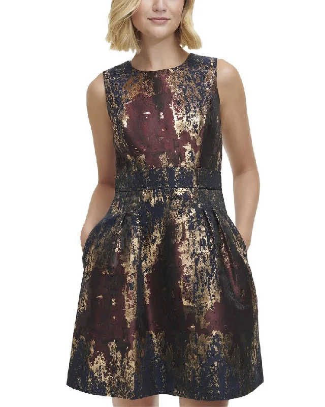 Women's Casual Apparel For Weekends Romantic Chic Deals Vince Camuto Jacquard A-Line Dress Women's Casual Apparel For Weekends Romantic Chic Deals Vince Camuto Jacquard A-Line Dress