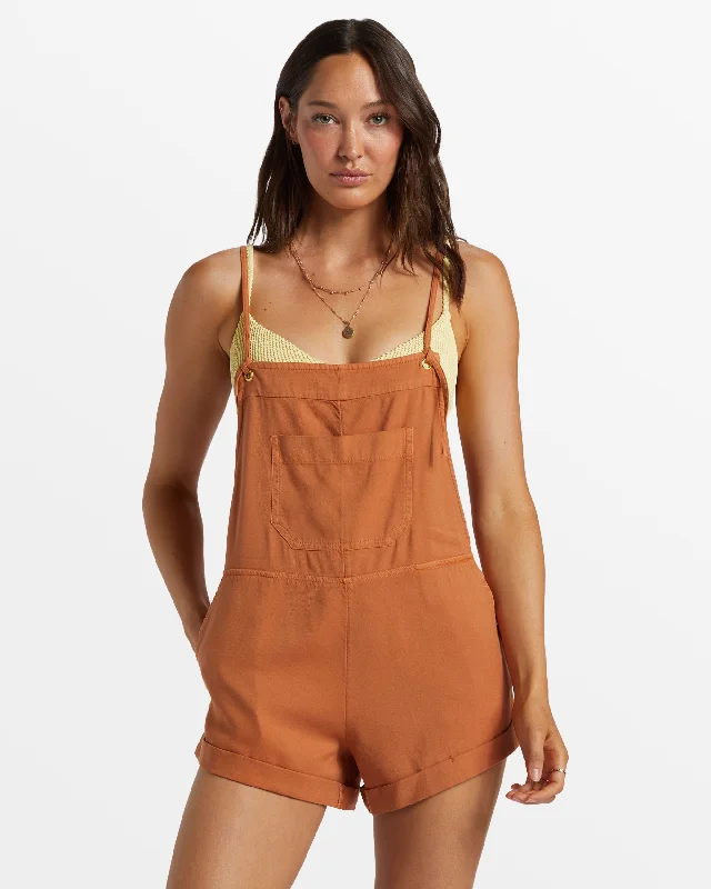 Fashionable Women's Casual Apparel End-Of-Season Clearance Wild Pursuit Romper - Toffee