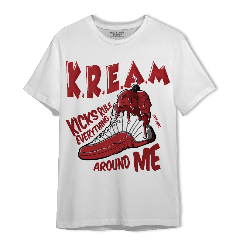 Oversized Unisex Apparel For Effortless Style Trendy Looks On Sale NastyJamz Cherry 12s T-Shirt Match Kream Sneaker