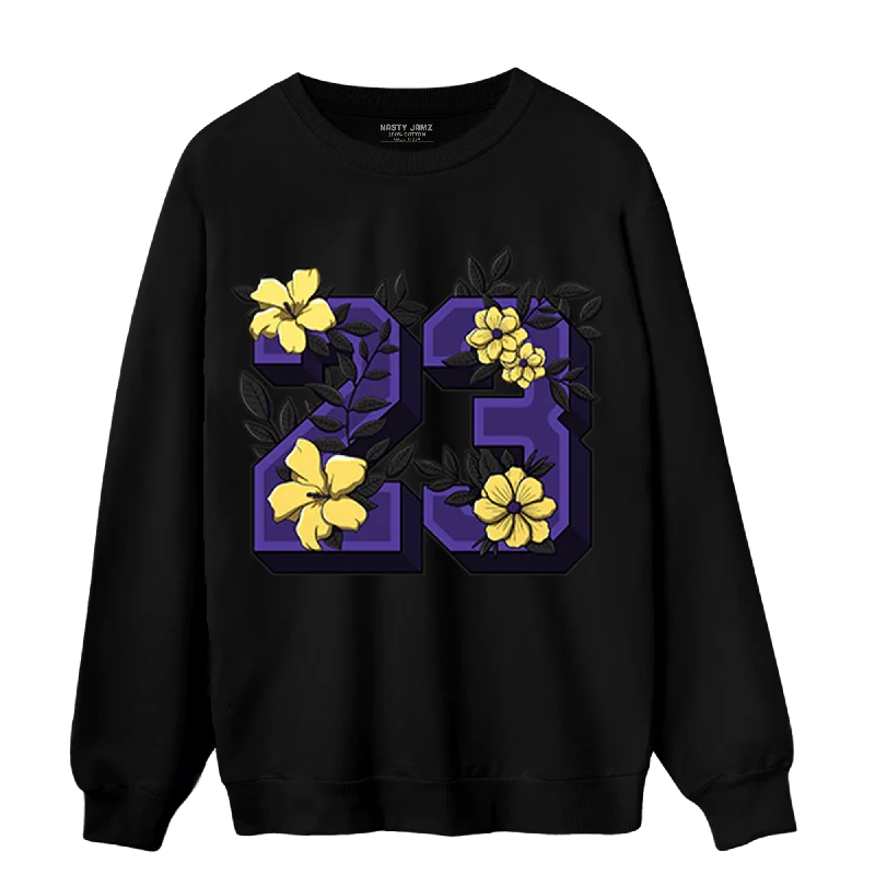 Versatile Unisex Layering Pieces Special Offer For You NastyJamz Field Purple 12s Sweatshirt Match 23 Floral