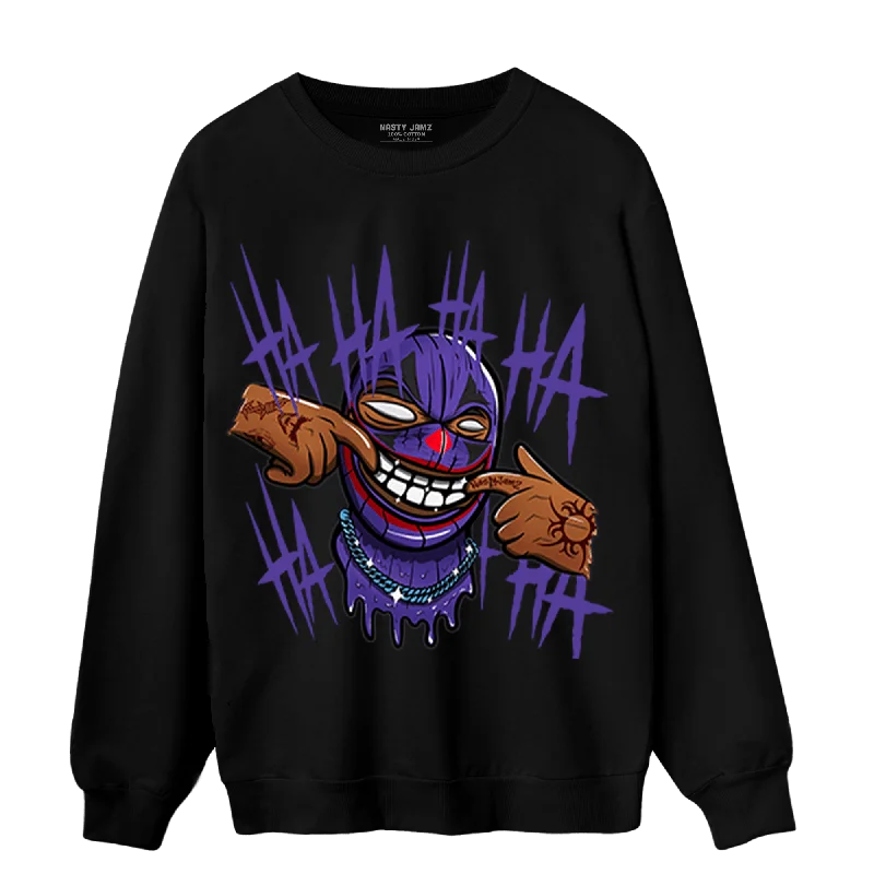 Trendy Unisex Forward Trendsetter NastyJamz Field Purple 12s Sweatshirt Match We Are All Clowns