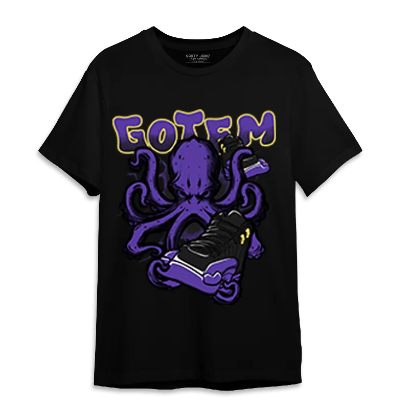 Modern Unisex Wardrobe Staples Hot Picks NastyJamz Field Purple 12s T-Shirt Match Octopus Got Em