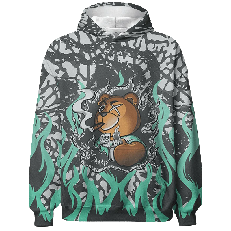 Trendy Unisex Streetwear Fashion Exclusive Deals Online NastyJamz Green Glow 3s Hoodie Match BER Burn Fear All-Over Print Trendy Unisex Streetwear Fashion Exclusive Deals Online NastyJamz Green Glow 3s Hoodie Match BER Burn Fear All-Over Print