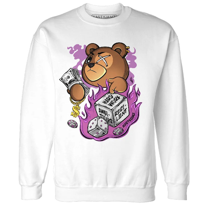 Modern Unisex Wardrobe Staples The Latest Fashion Trends NastyJamz GS Hyper Violet 4s Sweatshirt Match Hustle Casino BER