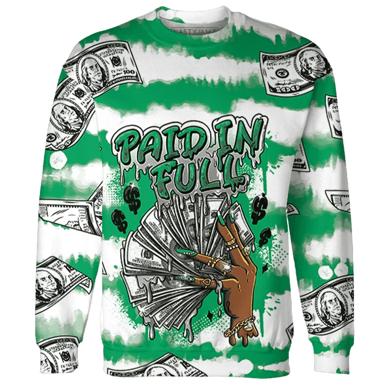 Chic And Casual Unisex Fashion Trends Best Deals Of The Season NastyJamz Lucky Green 5s Sweatshirt Match Paid In Full All-Over Print Chic And Casual Unisex Fashion Trends Best Deals Of The Season NastyJamz Lucky Green 5s Sweatshirt Match Paid In Full All-Over Print