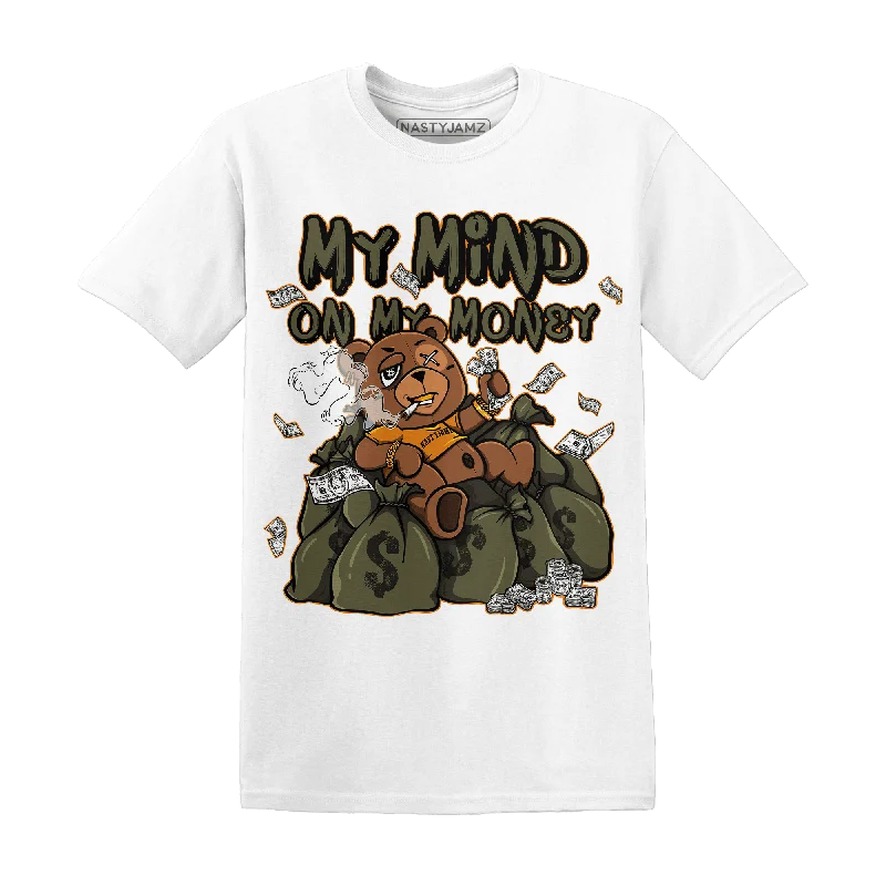 Unisex Casual Fashion Trends Crazy Price Slashing NastyJamz Olive 5s T-Shirt Match My Mind On My Money BER