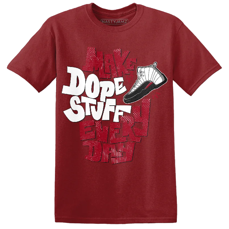 Everyday Wear For Men And Women Fashionista Sale NastyJamz Retro Red Taxi 12s T-Shirt Match Dope Sneaker