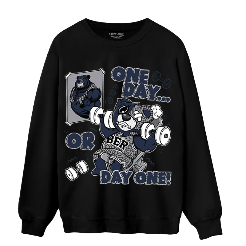 Everyday Wear For Men And Women Best Sellers NastyJamz White Navy 3s Sweatshirt Match BER Gymmer Everyday Wear For Men And Women Best Sellers NastyJamz White Navy 3s Sweatshirt Match BER Gymmer