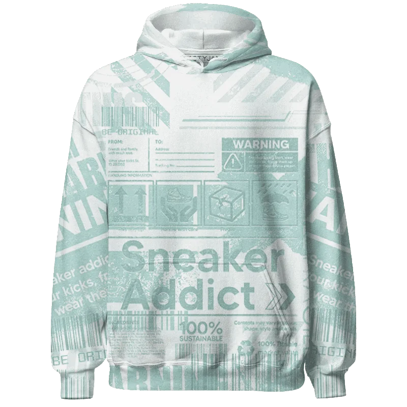 Comfortable Unisex Streetwear Limited Stock NastyJamz AF 1 Low Jade Ice White Hoodie Match Sneaker Addict Warning All-Over Print