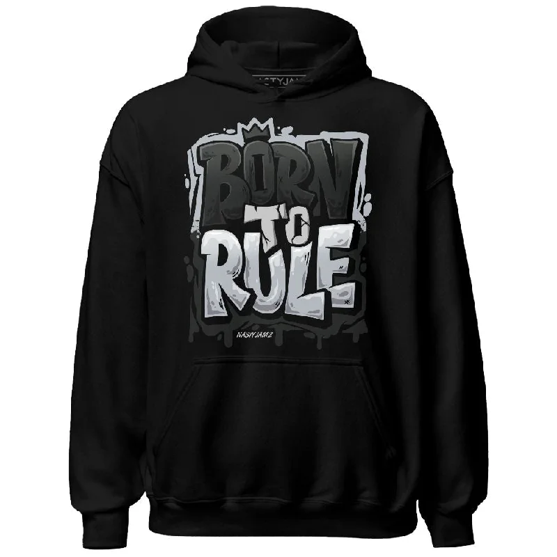 Fashion-Forward Unisex Apparel Urban Style Promotions Black Cement 3s NastyJamz Hoodie Match Born To Rule