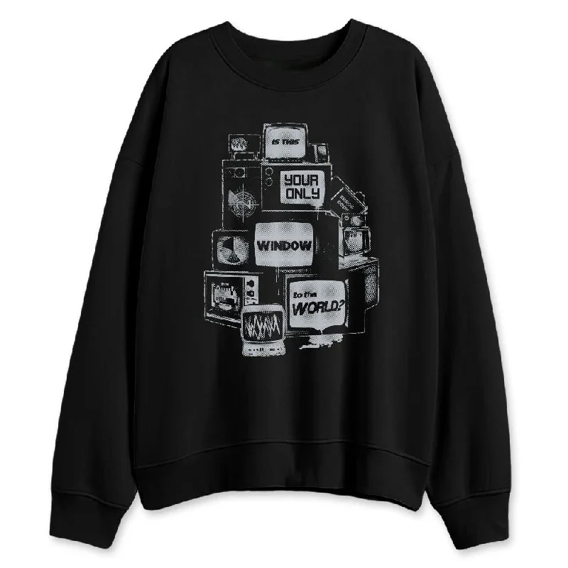 Urban-Inspired Unisex Fashion Trends Casual Fashion Black Cement 3s NastyJamz Sweatshirt Match Television