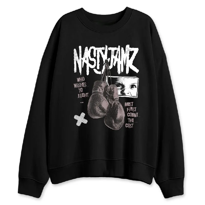 Casual And Trendy Unisex Fashion Staples Trendy Pulse Black Violet Ore 3s NastyJamz Sweatshirt Match Fight Count Cost