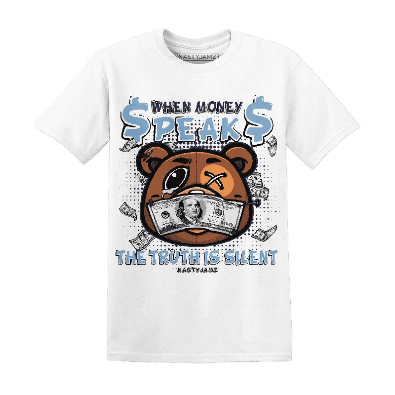 Sustainable And Ethical Unisex Clothing Affordable Trendy Fashion NastyJamz First In Flight 1s T-Shirt Match BER Money Speaks Truth Silent Sustainable And Ethical Unisex Clothing Affordable Trendy Fashion NastyJamz First In Flight 1s T-Shirt Match BER Money Speaks Truth Silent