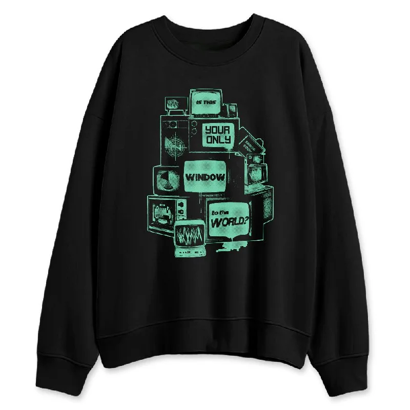 Casual And Trendy Unisex Fashion Staples Premium Style Green Glow 3s NastyJamz Sweatshirt Match Television