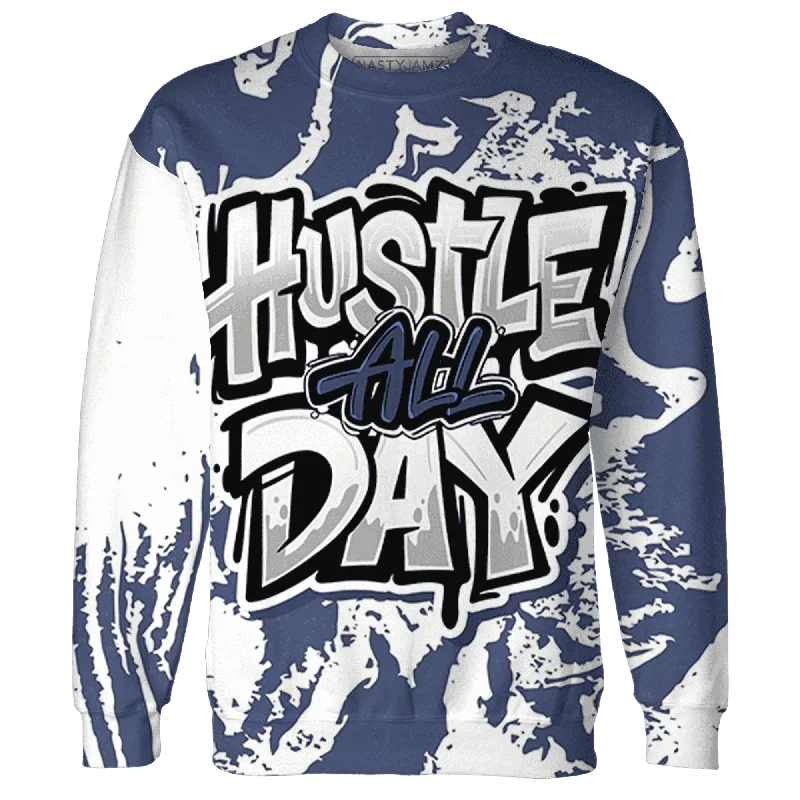 Trendy Unisex Gift Ideas NastyJamz Low Diffused Blue 11s Sweatshirt Match Hustle All Day All-Over Print Trendy Unisex Gift Ideas NastyJamz Low Diffused Blue 11s Sweatshirt Match Hustle All Day All-Over Print