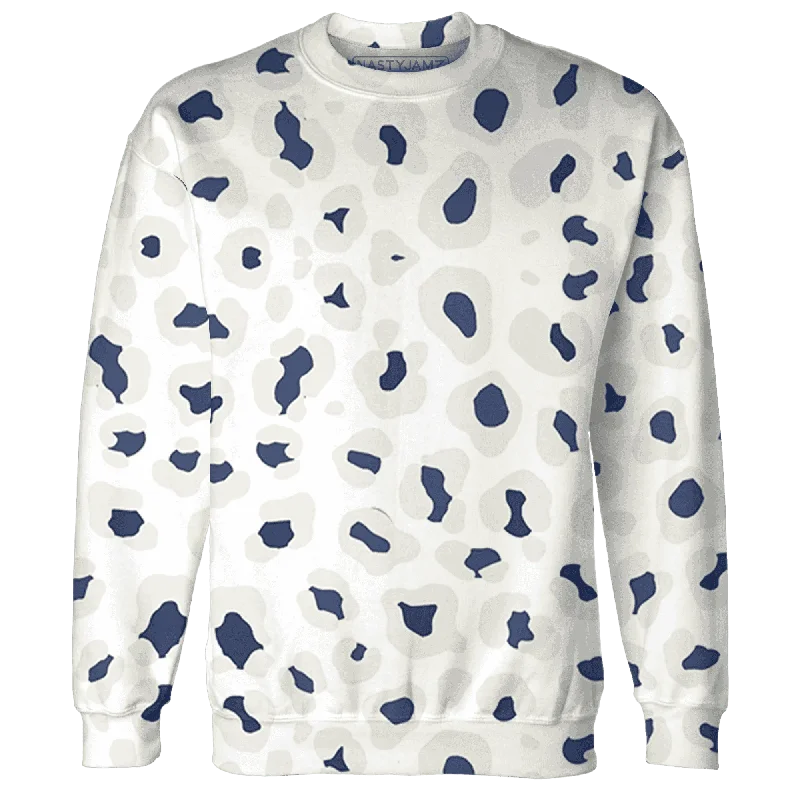 Urban-Inspired Unisex Fashion Trends Fashion Frontiers NastyJamz Low Diffused Blue 11s Sweatshirt Match Leopard Pattern All-Over Print Urban-Inspired Unisex Fashion Trends Fashion Frontiers NastyJamz Low Diffused Blue 11s Sweatshirt Match Leopard Pattern All-Over Print