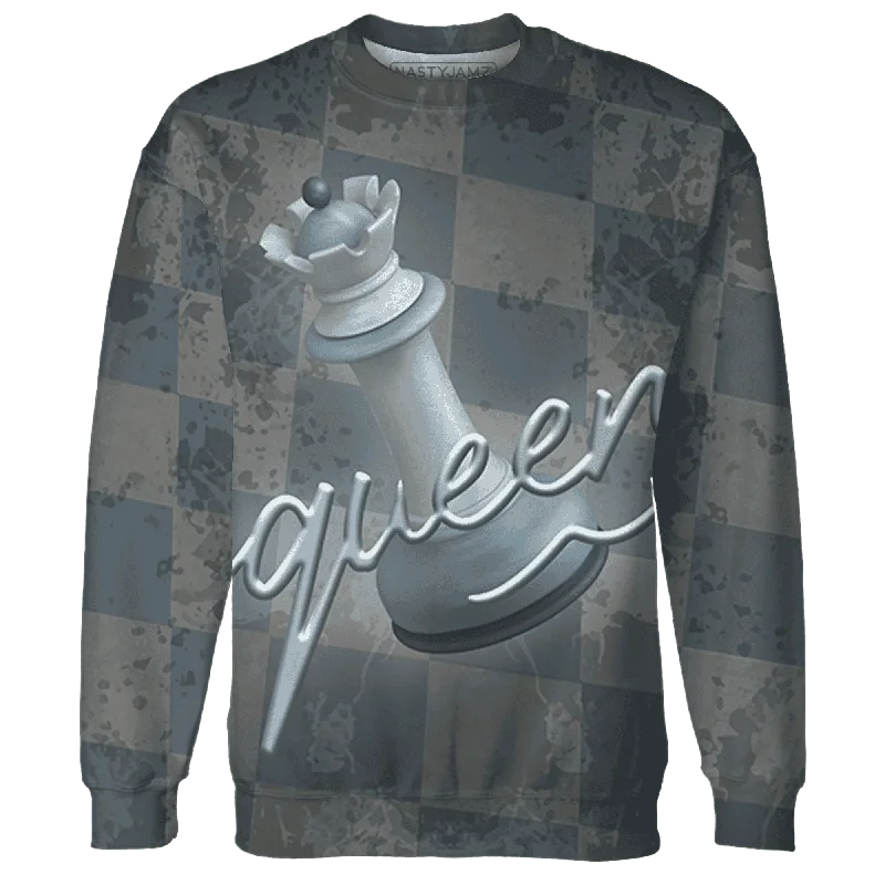 Gender-Neutral Clothing Styles Casual Yet Chic Sales NastyJamz Mid Diffused Blue Grey 1s Sweatshirt Match Black Queen All-Over Print Gender-Neutral Clothing Styles Casual Yet Chic Sales NastyJamz Mid Diffused Blue Grey 1s Sweatshirt Match Black Queen All-Over Print