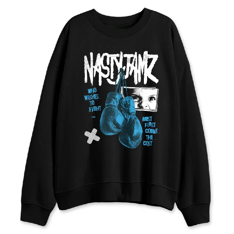 Modern Unisex Wardrobe Staples Huge Price Cut Powder Blue 9s NastyJamz Sweatshirt Match Fight Count Cost