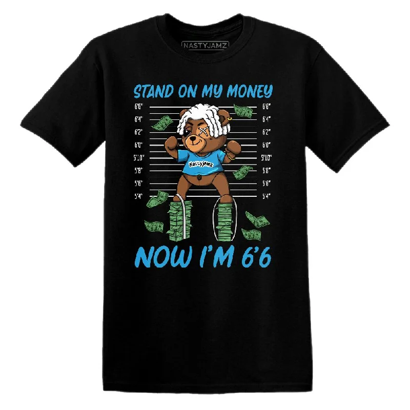 Effortless And Modern Unisex Dressing Fashion Frontiers Powder Blue 9s NastyJamz T-Shirt Match BER Stand On Money