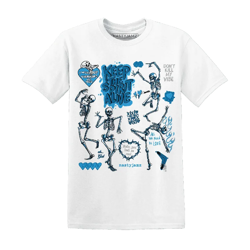 Minimalist Unisex Fashion Essentials Chic Trend Collection Powder Blue 9s NastyJamz T-Shirt Match Keep The Spirit Alive