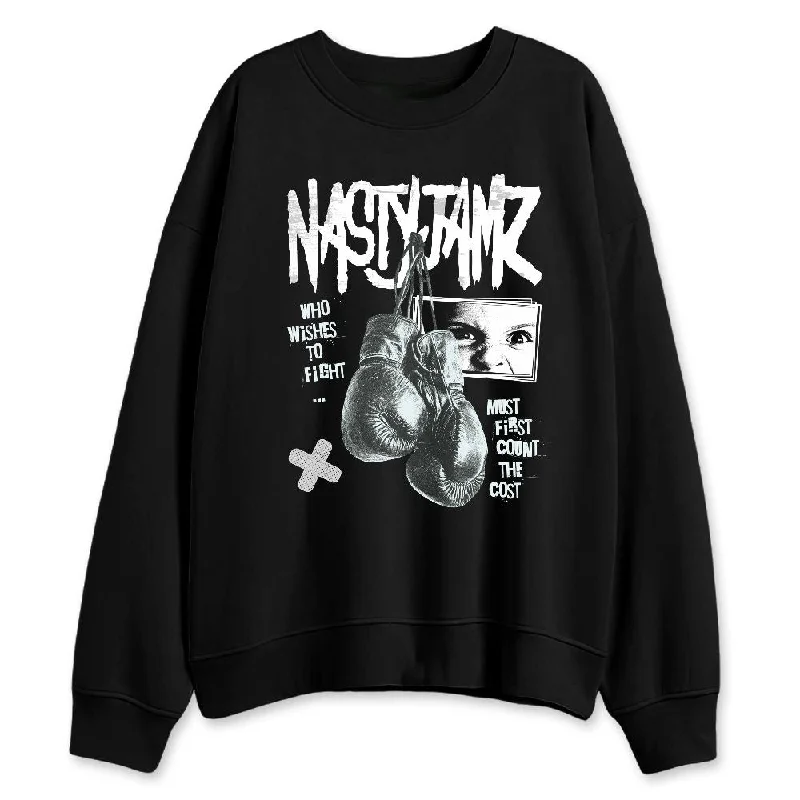 Trendy Unisex Streetwear Fashion Flash Sale Fever Pure Platinum 4s NastyJamz Sweatshirt Match Fight Count Cost