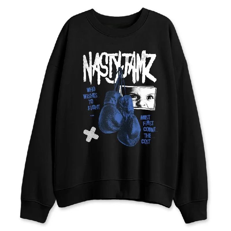 Functional And Stylish Unisex Wear New Arrivals VaporMax Game Royal Blue NastyJamz Sweatshirt Match Fight Count Cost