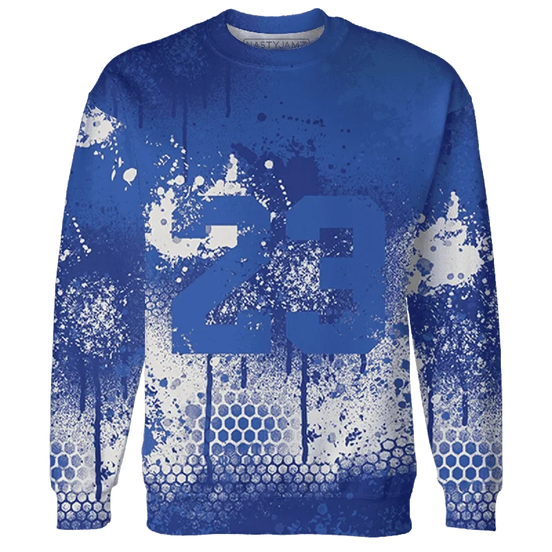 Trendy Unisex Get The Latest Trends NastyJamz VaporMax Game Royal Blue Sweatshirt Match 23 Painted Graffiti Trendy Unisex Get The Latest Trends NastyJamz VaporMax Game Royal Blue Sweatshirt Match 23 Painted Graffiti