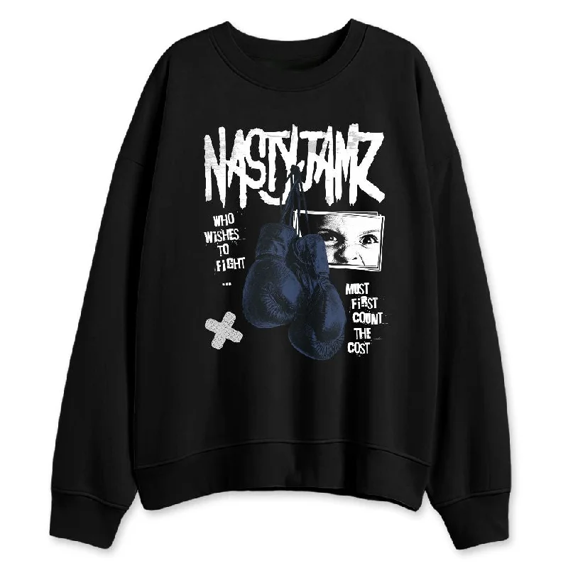 Fashion-Forward Gender-Neutral Outfit Ideas Inspired By You, Designed For You VaporMax Gold Navy Midnight NastyJamz Sweatshirt Match Fight Count Cost