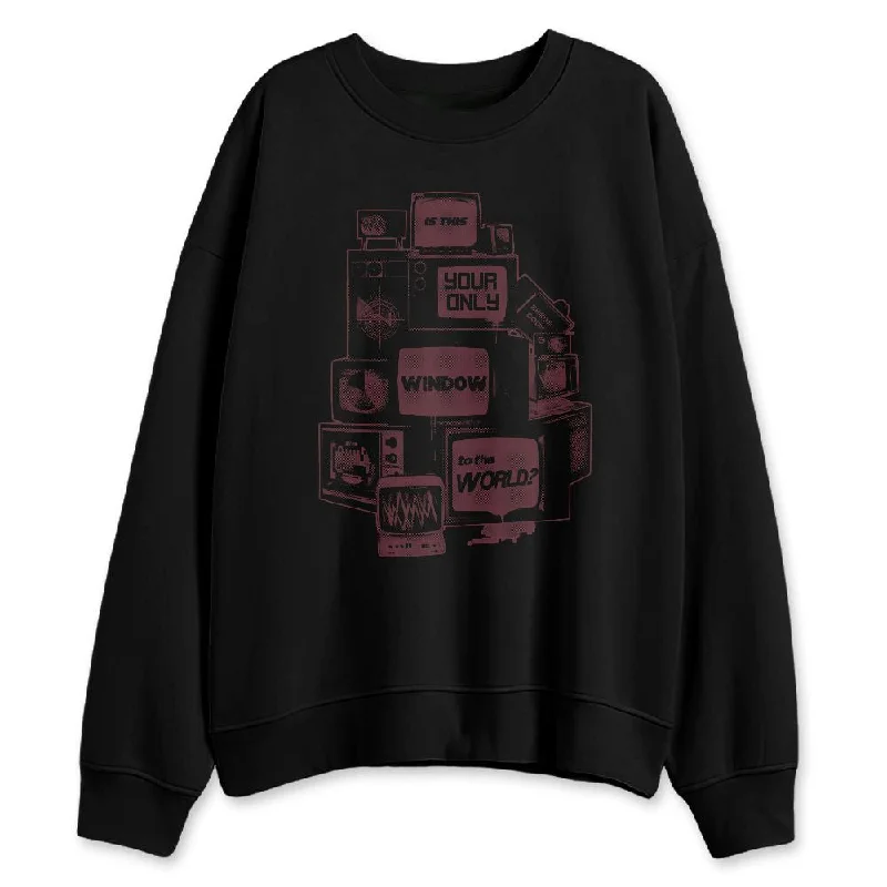 Versatile Gender-Free Wardrobe Essentials Spring Fashion VaporMax Night Maron Burgundy NastyJamz Sweatshirt Match Television