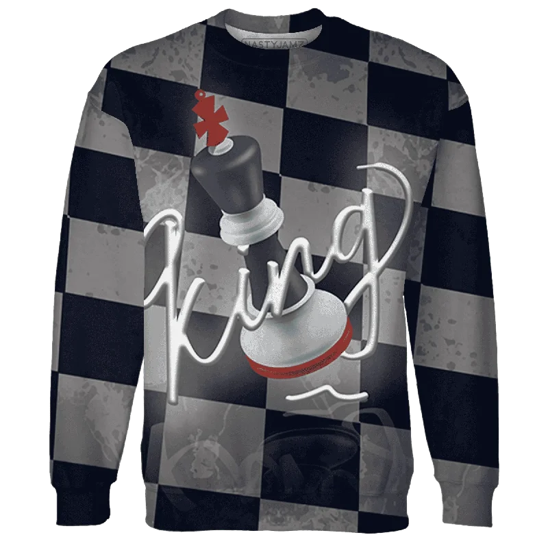 Relaxed-Fit Unisex Clothing Options Limited Time Offers NastyJamz White Navy 6s Sweatshirt Match Black King All-Over Print Relaxed-Fit Unisex Clothing Options Limited Time Offers NastyJamz White Navy 6s Sweatshirt Match Black King All-Over Print