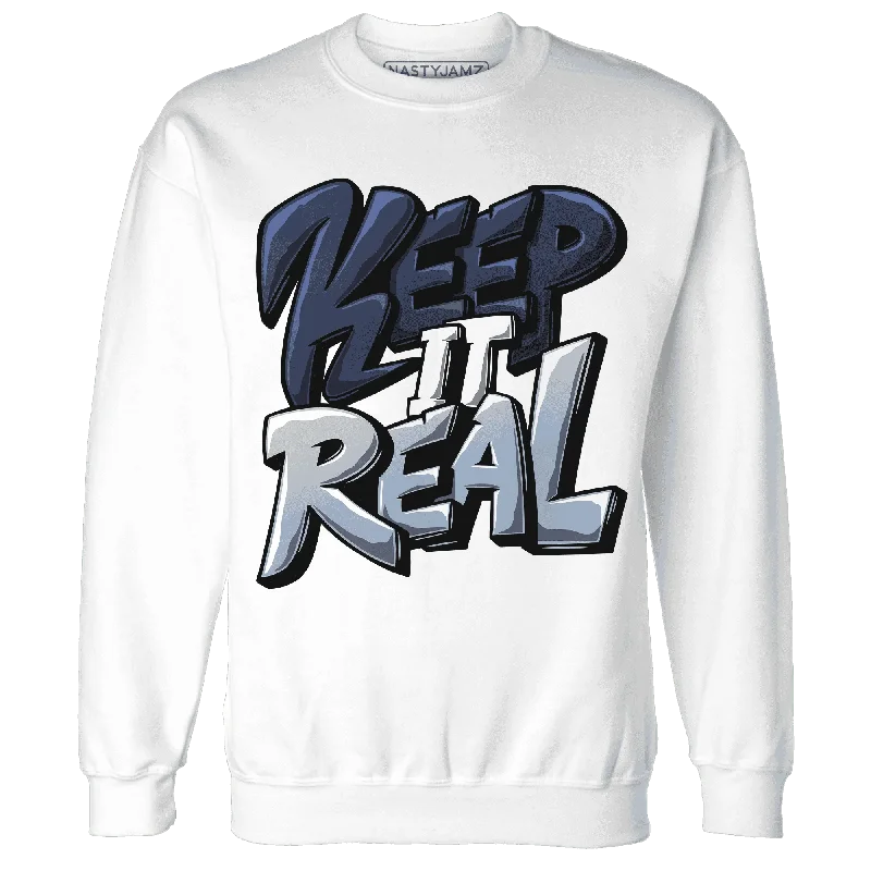 Lightweight And Breathable Unisex Wear End-Of-Season Clearance NastyJamz White Navy 6s Sweatshirt Match  Keep Real