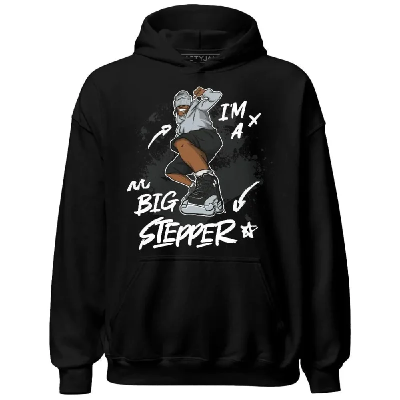 Lightweight And Breathable Unisex Wear Timeless Style Promotions Wolf Grey 12s NastyJamz Hoodie Match Big Stepper