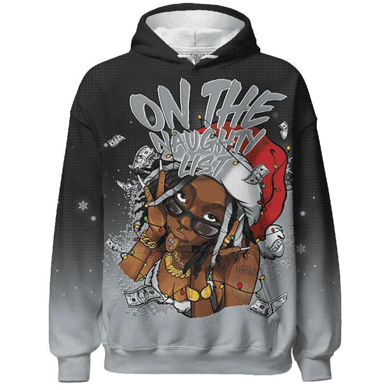 Minimalist Unisex Fashion Must-Haves Top Brand Discounts Wolf Grey 12s NastyJamz Hoodie Match Xmas Naughty List All-Over Print Minimalist Unisex Fashion Must-Haves Top Brand Discounts Wolf Grey 12s NastyJamz Hoodie Match Xmas Naughty List All-Over Print