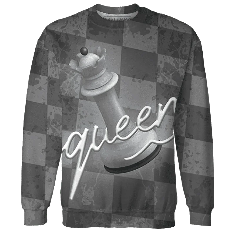 Functional And Stylish Unisex Wear Playful Fashion Offers NastyJamz Wolf Grey 1s Sweatshirt Match Black Queen All-Over Print Functional And Stylish Unisex Wear Playful Fashion Offers NastyJamz Wolf Grey 1s Sweatshirt Match Black Queen All-Over Print