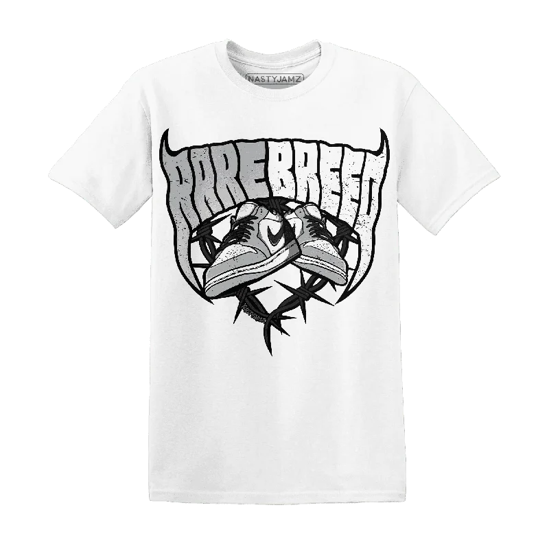 Unisex Casual Wear For All Seasons Step Ahead, Lead The Trend NastyJamz Wolf Grey 1s T-Shirt Match Rare Breed Sneaker